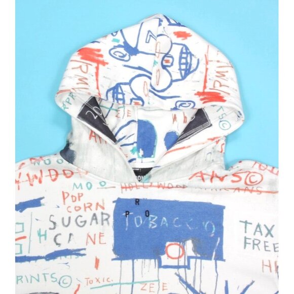 Jean-Michel Basquiat ROME PAYS OFF Hollywood Africans Sweatshirt Hoodie sz M 418 - Picture 2 of 4